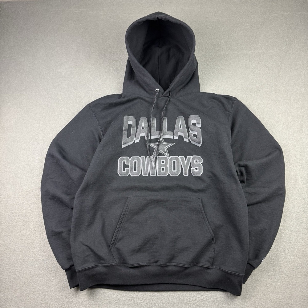 Champion Dallas Cowboys Hoodie Mens Large Black NFL Football Sweatshirt